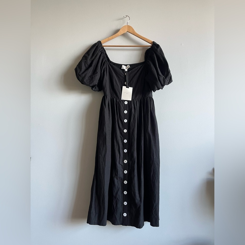 Pomander Place Alexis midi dress in black - Picture 8 of 11